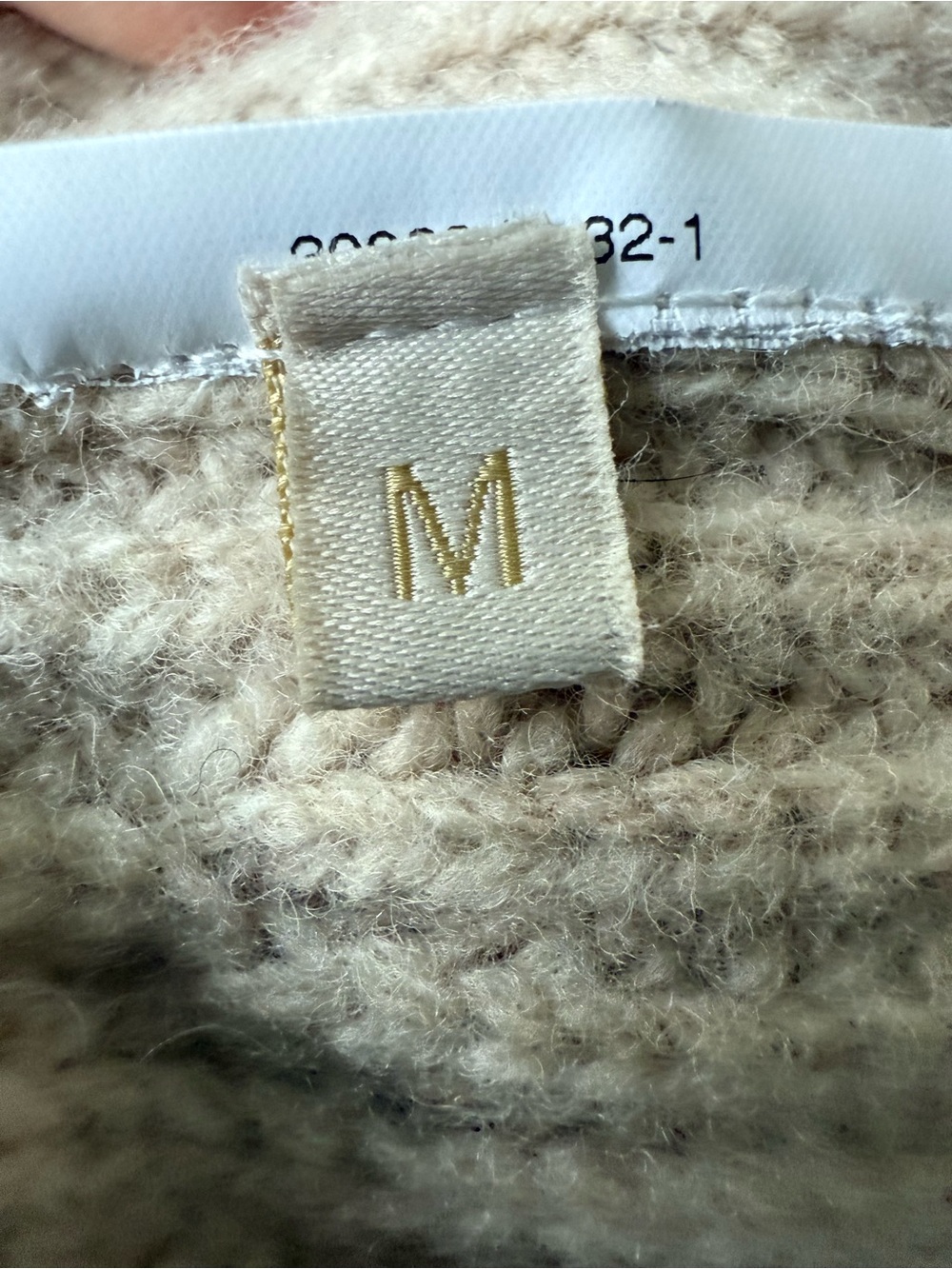 VANESSA BRUNO Ribbed Cozy Sweater Neutral Minimalist Old Money Quiet‎ Luxury M - Picture 4 of 4